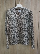 Bluzeczka welurowa w panterkę r. XS/S