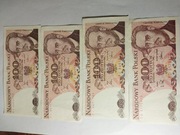 Banknoty 100zł PRL