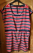 TOMMY HILFIGER DENIM sukienka letnia paski oversize /10/