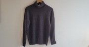 Sweter Golf Reserved 100% wełna merino (roz. S, szary) 