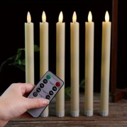 ŚWIECZKI LED NA BATERIE + PILOT | ZESTAW 6 SZTUK | BEZPIECZNE I ELEGANCKIE 