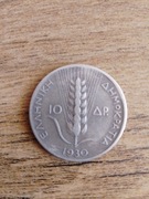 10 drachm 1930 Grecja, srebro, Ag 