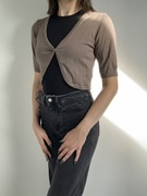 Brązowy krótki kardigan na guziczek rozm. M Vero Moda