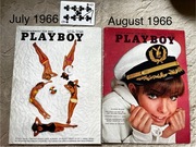 Playboy - okładki wybranych numerów z lat 1966 / 1967 / 1968 oryginały