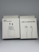 Ładowarka 20W USB-C + kabel Lightning,szybkie ładowanie | zestaw premium
