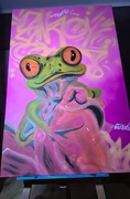 Obraz Frog 140*80 cm Akryl