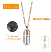 Naszyjnik z projekcją Kocham cię w stu językach !! Piękny unikat