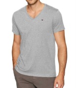 __TOMMY HILFIGER DENIM _ CIENKA  SZARA KOSZULKA Roz L