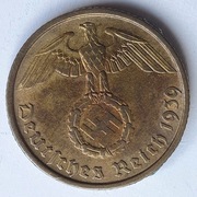 10 FENIGÓW 1939 B, M: Wiedeń N: 7.814.000 szt, Niemcy