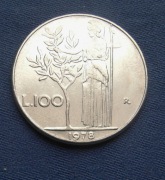 465. WŁOCHY 100 LIRÓW 1978. KM 96.1