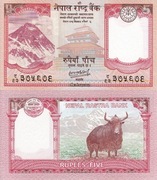 NEPAL 5 RUPII 2020 UNC