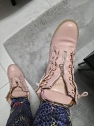 Balmain ocieplane botki pudrowy róż rozmiar 39 
