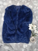 Kurtka/wdzianko futerkowe niebieskie, Reserved 164