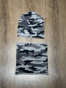 Czapka i komin moro zestaw męski zimowy