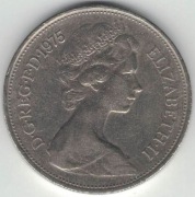 Wielka Brytania 10 pence pensów 1975 - 28,5 mm - nr 2