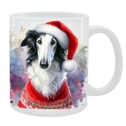 KUBEK Z PSEM Chart rosyjski borzoj - PREZENT, PERSONALIZOWANY, 24HWYS