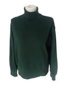 Zara ciepły damski sweterek golf butelkowa zieleń r S/36