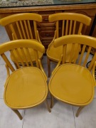 Stare gięte krzesła zestaw 4 sztuk 