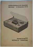 Magnetofon ZK127, ZK147 Instrukcja serwisowa ze schematami