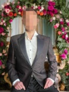 Garnitur ślubny żakardowy