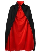 Peleryna wampira czarno czerwona Halloween 90 cm