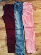 spodnie damskie jeansy r.40 DENIM emma RIVER ISLAND  stradivarius  3pary