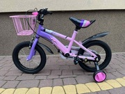 Nowy piękny rowerek dziewczęcy 14 cali różowy z koszyczkiem 