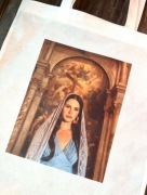 Torebka torba tote bag materiał non woven lana del rey 