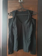 Czarna bluzka w wycięciami bluzka wycięte ramiona XS bluzka Allsaints cudo