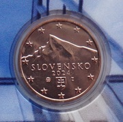 SŁOWACJA 2024 1 CENT UNC !!!!!!!!!!