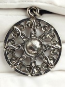 NOWY Naszyjnik wisiorek srebrny amulet talizman Vintage