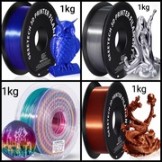 Filament Geeetech PLA Silk 1kg - srebny, niebieski, rainbow, miedziany