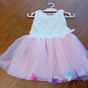 piękna sukieneczka z tiulem ,na podszewce -rozmiar  74/80cm