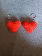 Breloczki Serduszka na szydełku 