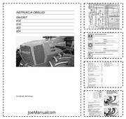 Fendt 816 818 822 824 Favorit Operation Manual Instrukcja obsługi DTR