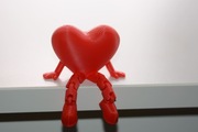 Serce z Nogami – Urocza Figurka 3D na Walentynki. Prezent dla Niej / Niego