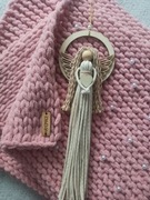 Koc kocyk anioł rękodzieło na prezent 