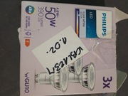 Żarówka LED Philips 3x GU10 4,6W =50W 4000K 390lm 36° 230V 2szt