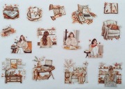 naklejki 30szt jesień książka scrapbooking