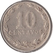 ARGENTYNA 10 centavos 1942, KM# 35, VF