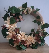 Wianek w beżach letni 