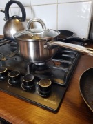 Garnek Tadar średnica 16 wysokość 9cm nierdzewne z  rączką 