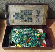 Stare lampki choinkowe 16 żarówek w oryginalnym pudełku Vintage PRL