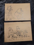 Zestaw starych szkiców 