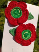 miły spinecz Czerwone maki