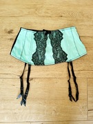 Ann Summers Miętowy Koronkowy Pas do Pończoch rozm S