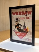 Plakat A4 „WARSAW Crazy Life” – autorski projekt