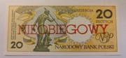 NIEOBIEGOWY Banknot Miasta Polski - 20zł