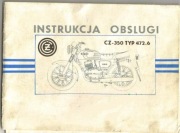 Instrukcja OBSŁUGI CZ 350 TYP 472.6