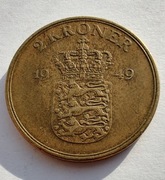 DANIA 2 Kroner 1949 ŁADNA